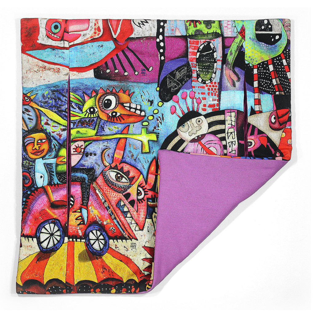 Monstrinhos de rua roxo